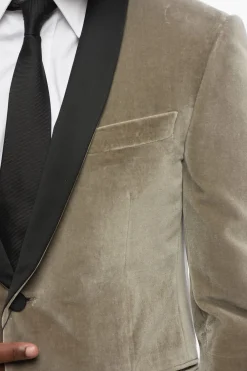 Blazer Monopetto ACADEMY CERIMONIA In Velluto Con Revers In Satin A Scialle></noscript>Corneliani Fashion