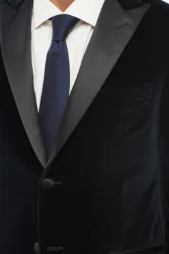Blazer Monopetto ACADEMY CERIMONIA In Velluto Con Revers In Satin A Lancia></noscript>Corneliani Hot