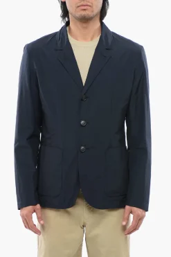 Discount Blazer Monopetto Con Tasche A Toppa Uomo Giacche