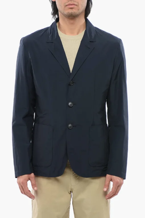 Discount Blazer Monopetto Con Tasche A Toppa Uomo Giacche
