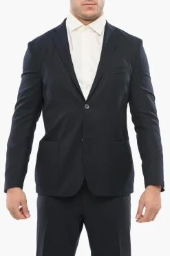 Blazer Monopetto GATE In Lana Con Tasche A Toppa>Corneliani Online