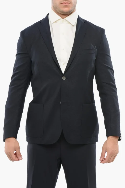 Blazer Monopetto GATE In Lana Con Tasche A Toppa>Corneliani Online