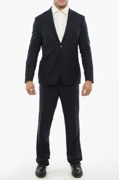 Blazer Monopetto GATE In Lana Con Tasche A Toppa></noscript>Corneliani Online