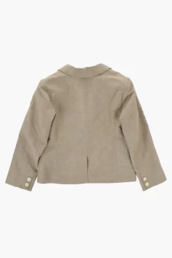 Blazer Monopetto in Cotone e Lino></noscript>Bonpoint New