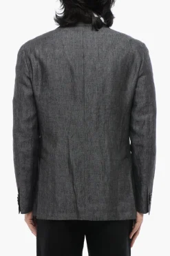 Hot Blazer Monopetto In Chambray Uomo Giacche