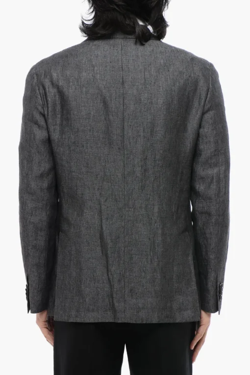 Hot Blazer Monopetto In Chambray Uomo Giacche