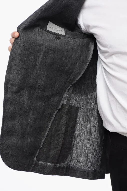 Hot Blazer Monopetto In Chambray Uomo Giacche