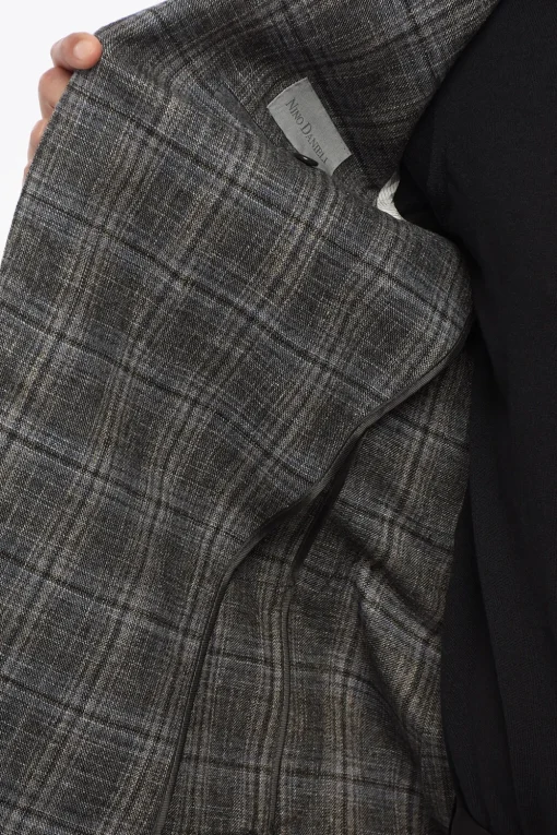 Best Blazer Monopetto In Misto Lana Motivo A Quadri Con Tasche A Toppa Uomo Giacche