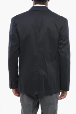 Blazer Monopetto in Misto Cotone con Tasche a Toppa>RAG&BONE Fashion