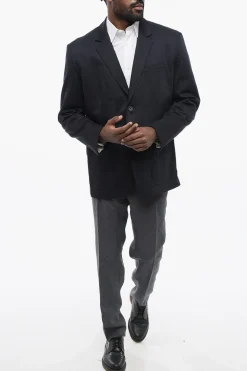 Blazer Monopetto in Misto Cotone con Tasche a Toppa></noscript>RAG&BONE Fashion