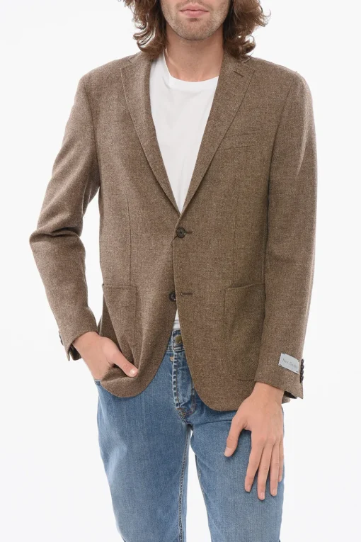 Blazer Monopetto In Misto Lana E Cashmere>Nino Danieli Fashion