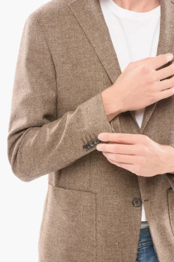 Blazer Monopetto In Misto Lana E Cashmere></noscript>Nino Danieli Fashion