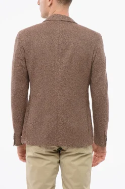 Blazer Monopetto In Misto Lana Con Tasche A Toppa>Nino Danieli Online