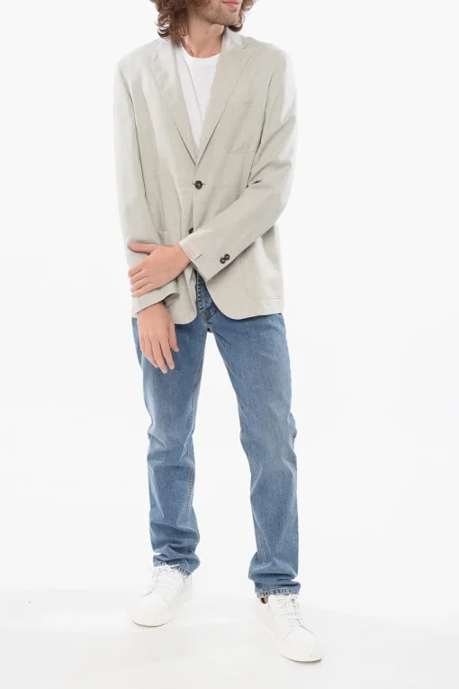 Best Blazer Monopetto SPORTSWEAR In Misto Lana Sfoderato Uomo Giacche