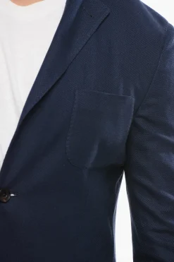 Online Blazer Monopetto SPORTSWEAR In Misto Seta Con Tasche A Toppe Uomo Giacche