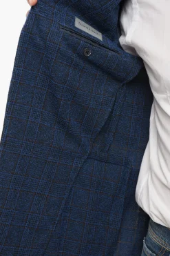 Blazer Motivo Glen Plaid con Tasche ad Aletta></noscript>Nino Danieli Discount