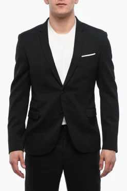 Online Blazer Narrow Fit CONSTRUCTED con Rever Classico Uomo Giacche