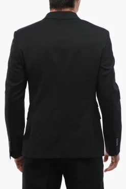 Online Blazer Narrow Fit CONSTRUCTED con Rever Classico Uomo Giacche