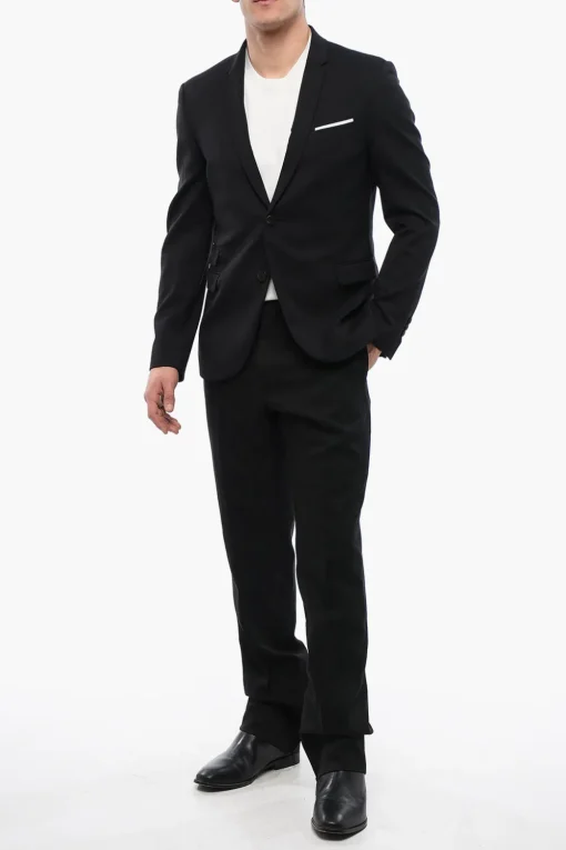 Online Blazer Narrow Fit CONSTRUCTED con Rever Classico Uomo Giacche