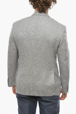 Sale Blazer Semifoderato ACADEMY in Misto Lana Tweed Uomo Giacche
