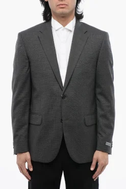 Blazer Semifoderato con Motivo Hopsack>Nino Danieli Online