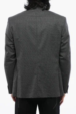 Blazer Semifoderato con Motivo Hopsack>Nino Danieli Online