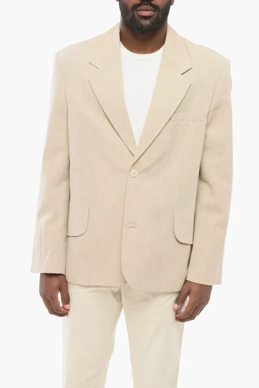 Blazer Semifoderato LES SCULPTURE in Misto Lino>Jacquemus Discount