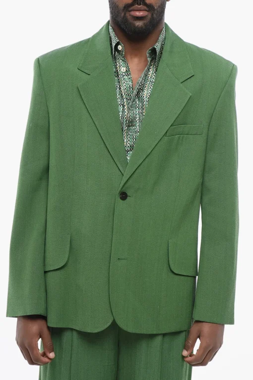 Discount Blazer Semifoderato LES SCULPTURE in Misto Lino Uomo Giacche