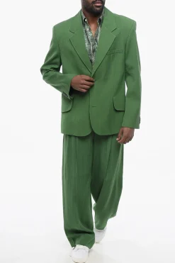 Discount Blazer Semifoderato LES SCULPTURE in Misto Lino Uomo Giacche