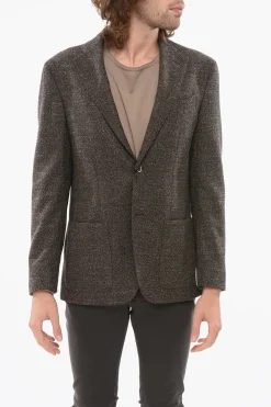 Blazer Semi-foderato Monopetto In Misto Lana>Nino Danieli Best