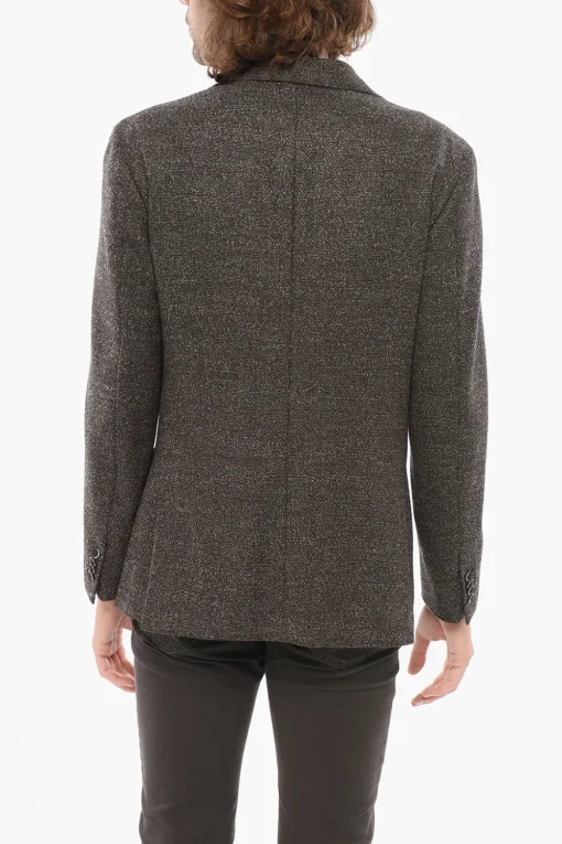 Blazer Semi-foderato Monopetto In Misto Lana>Nino Danieli Best