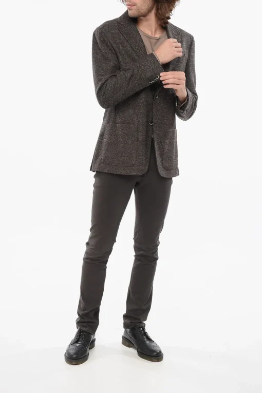 Blazer Semi-foderato Monopetto In Misto Lana>Nino Danieli Best