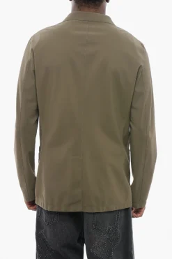 Blazer Sfoderato in Tessuto Stretch con Tasche a Toppa>Herno Sale