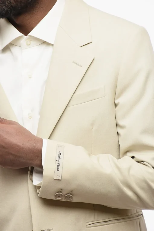 Blazer Slim Fit JOJOBA in Lana Vergine>Fendi Outlet