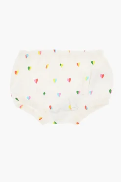 Bloomer in Cotone Leggero con Stampa Cuori All-Over>Stella McCartney Kids Online