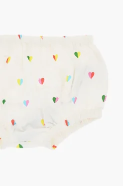 Bloomer in Cotone Leggero con Stampa Cuori All-Over>Stella McCartney Kids Online