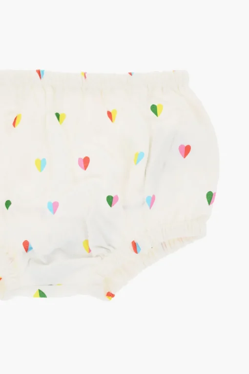 Bloomer in Cotone Leggero con Stampa Cuori All-Over>Stella McCartney Kids Online