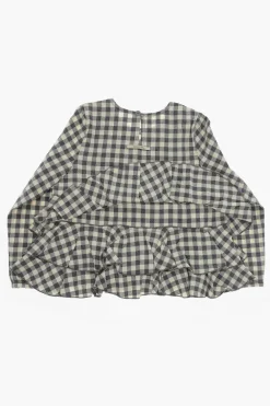Blusa a Balze e Quadri></noscript>Madilly Sale