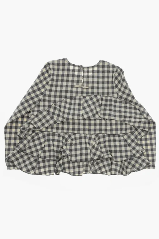 Blusa a Balze e Quadri>Madilly Sale