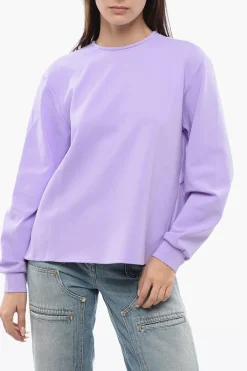 Online Blusa A Maniche Lunghe BACK BOW Con Volant Donna Camicie