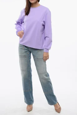 Online Blusa A Maniche Lunghe BACK BOW Con Volant Donna Camicie