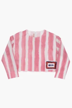 Blusa a Righe Bicolore con Chiusura Zip>Marni Kids Online