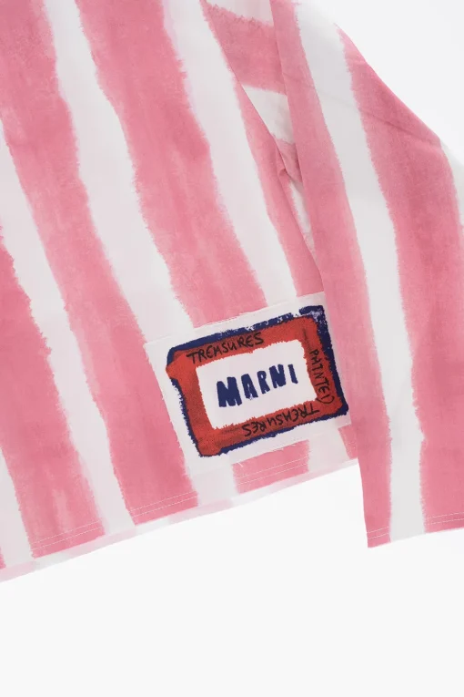 Blusa a Righe Bicolore con Chiusura Zip>Marni Kids Online