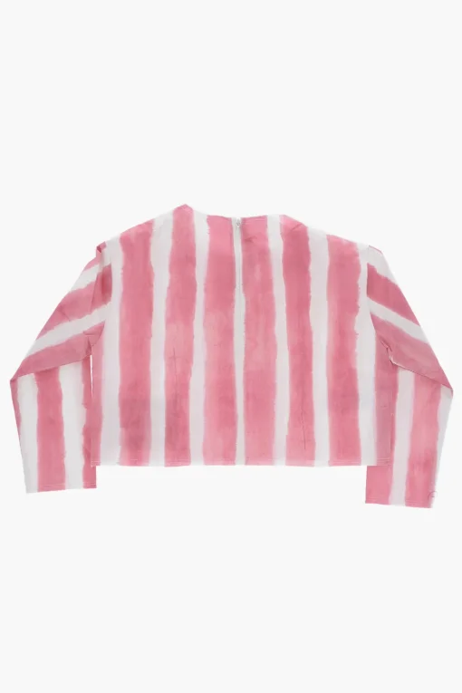 Blusa a Righe Bicolore con Chiusura Zip>Marni Kids Online