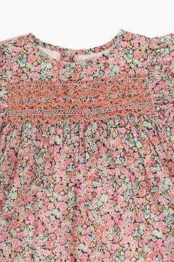 Online Blusa FIDJI A Motivo Floreale con Drappeggio Abbigliamento
