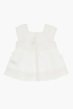 New Blusa FLOWER In Cotone a Pieghe Abbigliamento