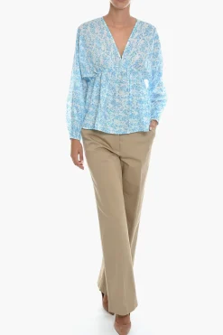Blusa GERTRUD In Motivo Floreale con Manica a Sbuffo></noscript>Samsoe Samsoe Discount