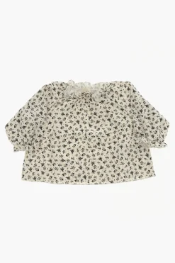 Discount Blusa Girocollo a Fantasia Floreale Abbigliamento