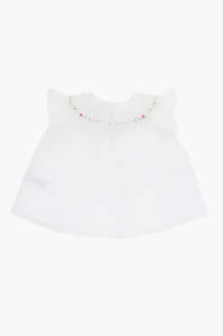 Blusa in Cotone con Pieghe></noscript>Bonpoint New