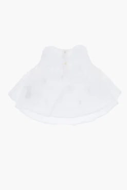 Hot Blusa In Cotone con Ricamo Florale Abbigliamento